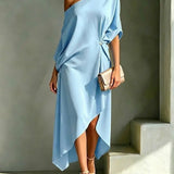 Camila – Robe élégante asymétrique