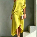 Camila – Robe élégante asymétrique