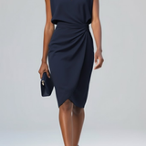 Éloise | Robe Midi Drapée