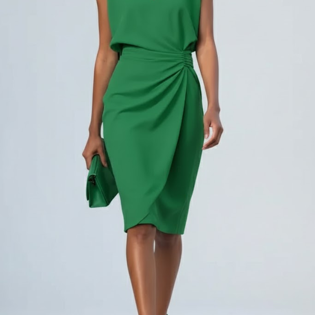 Éloise | Robe Midi Drapée