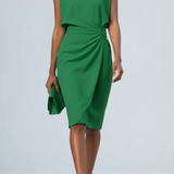 Éloise | Robe Midi Drapée