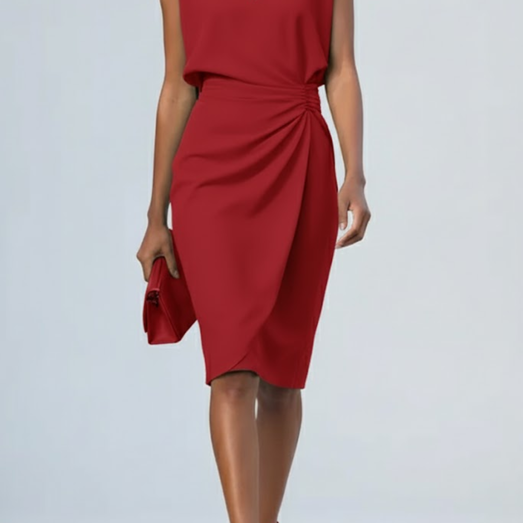 Éloise | Robe Midi Drapée