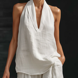 Nathalie™ – Ensemble sans manches et pantalon large