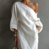 Elise™ | Robe maxi asymétrique et élégante