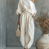 Sylvie™ | Ensemble 2 pièces encolure bardot